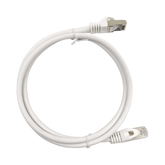 Patch Cord Cat6A 10G blindado 0.5M ( 1.64 ft ) Blanco